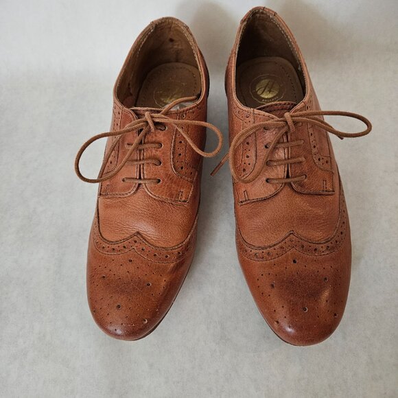 Tan Wingtip Oxfords - Picture 2 of 5